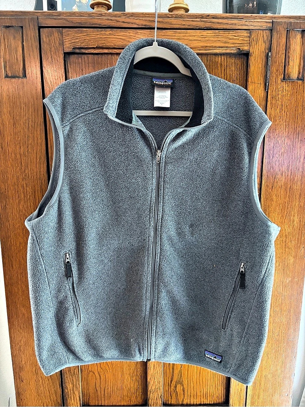 Patagonia Synchilla Fleece Vest Gray Men's Large Fleece Vest